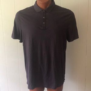 Michael Kors eggplant xl 3 button short sleeve